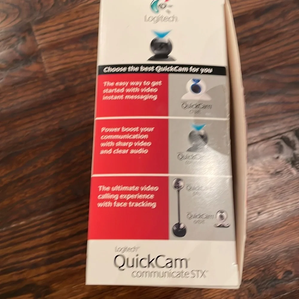 NEW Open Box Logitech QuickCam Communicate STX Desktop Laptop Webcam Cam Camera